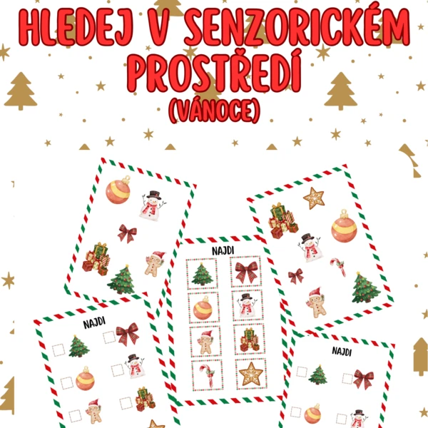 Hledej v senzorickém prostředí (Vánoce) 1