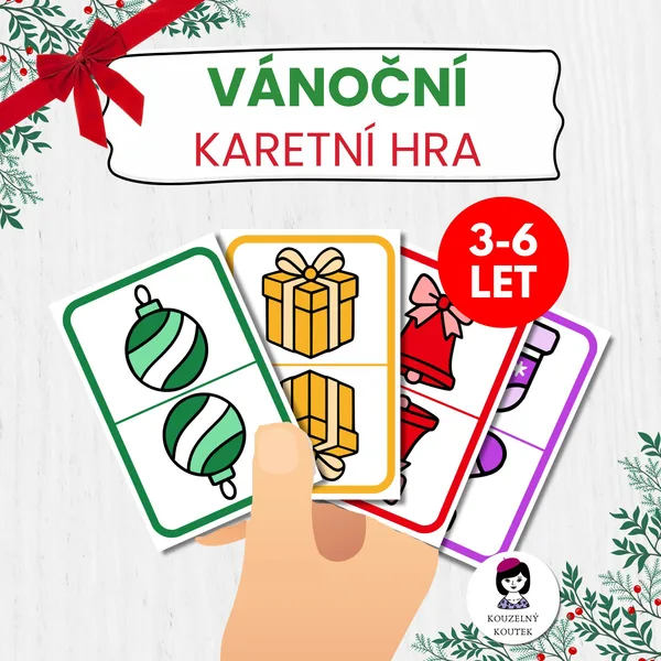 Vánoční karetní hra | vánoční hra | zima | Vánoce | Advent | Prší 1