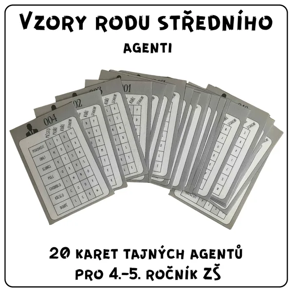 Vzory rodu středního - agenti 1