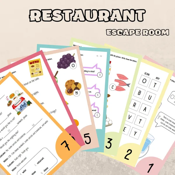 At a restaurant - escape room 1
