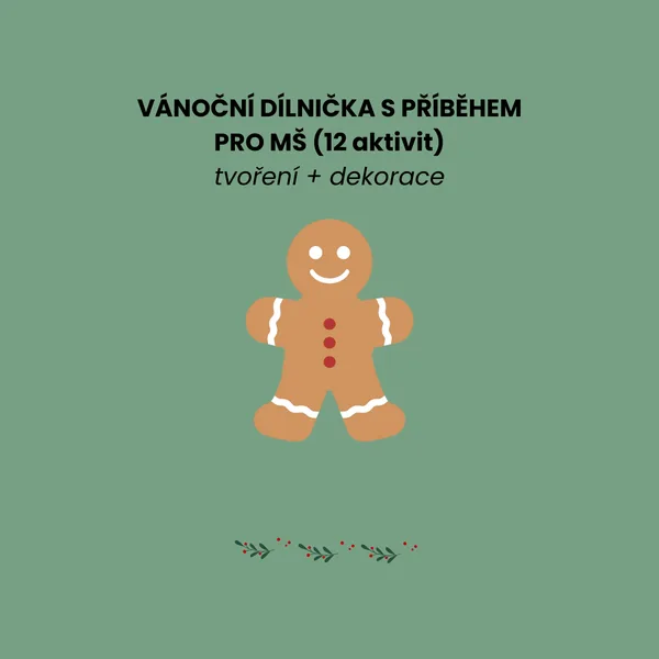 Vánoční dílnička s příběhem pro MŠ (12 aktivit + bonus) 1