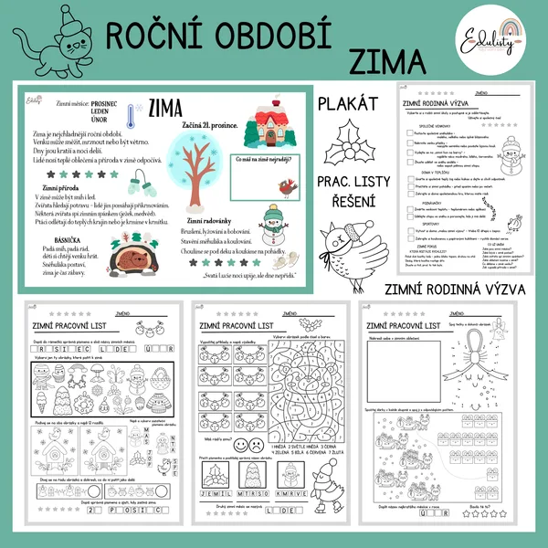 Zimní období – výukový materiál 1