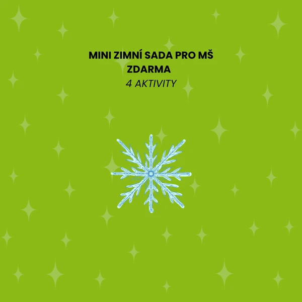Mini zimní sada pro MŠ ZDARMA (omalovánka, grafomotorika, dopis Ježíškovi) 1