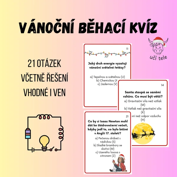 Fyzikální vánoční běhací kvíz 1