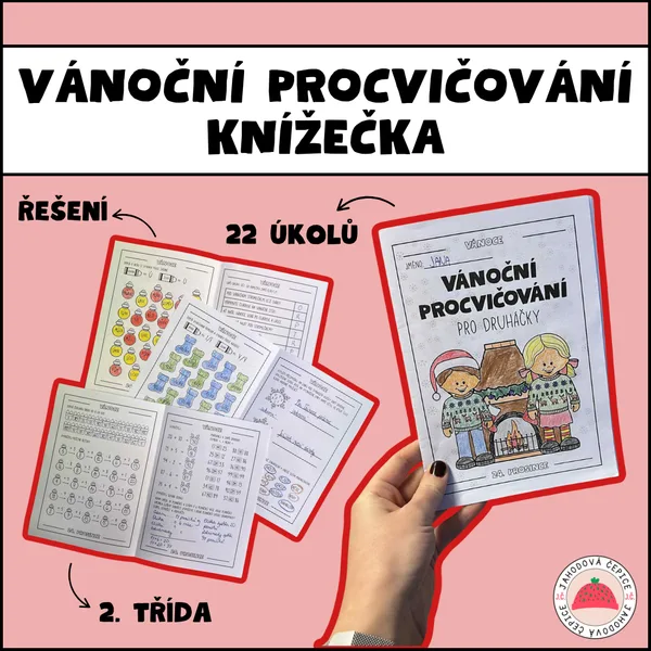 Vánoční procvičování - knížečka - 2. třída 1
