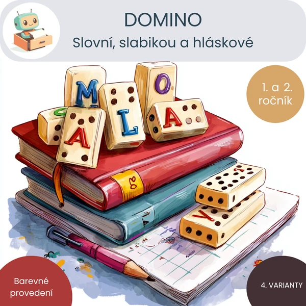 DOMINO - slovní, slabikové a hláskové. 1