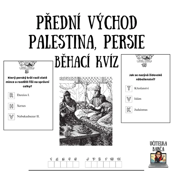 Běhací kvíz - Přední východ (Palestina, Persie) 1