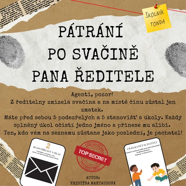 Pátrání po svačině pana ředitele - Detektivka pro 1. stupeň 1
