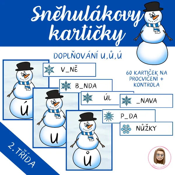 Sněhulákovy kartičky - U,Ů,Ú 1