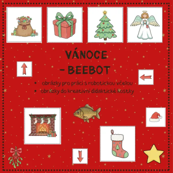 Vánoce - didaktická včelka beebot 1