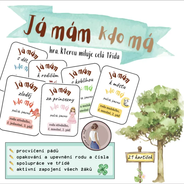 Já mám & kdo má - pád, číslo, rod 1