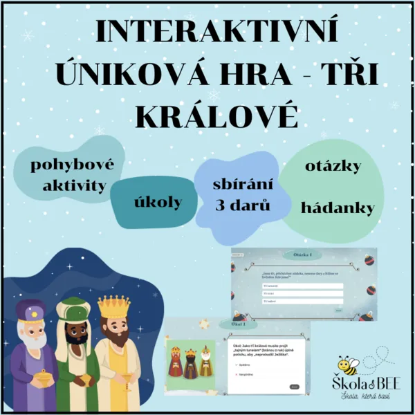 Interaktivní úniková hra - Tři králové 1