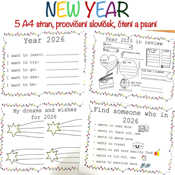 New Year review - Nový rok - psaní 1