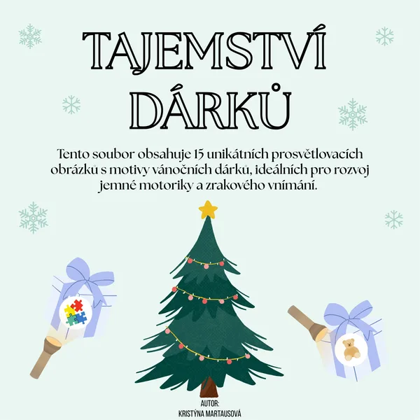 Tajemství dárků - 15 prosvětlovacích obrázků 1