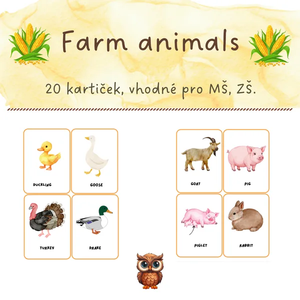 Farm animlas - flashcards  1