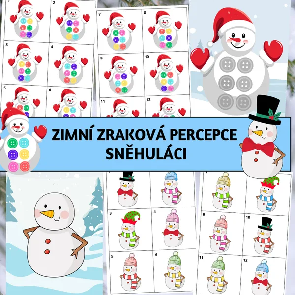 Zimní zraková percepce: Sněhuláci 1