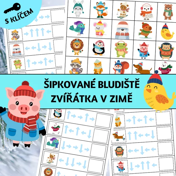 Šipkované bludiště: Zvířátka v zimě 1