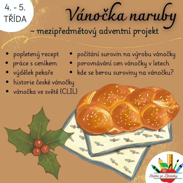 Vánočka naruby – mezipředmětový adventní projekt 1