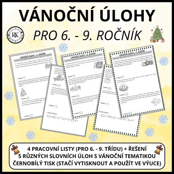 Vánoční slovní úlohy (6. - 9. ročník) 1