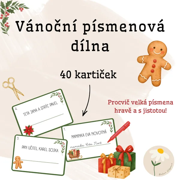 Vánoční písmenová dílna 1