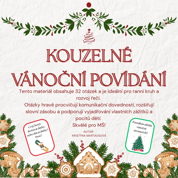 Kouzelné vánoční povídání - 32 komunikačních kartiček 1