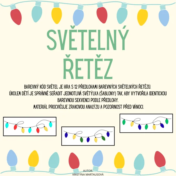 Světelný řetěz - Skládání vánočních sekvencí 1