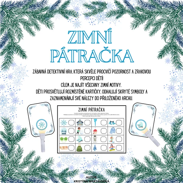 Zimní pátračka - Hra se skrytými symboly! 1