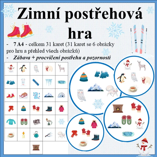 Zimní postřehová hra 1
