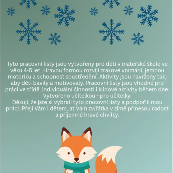 Zvířátka v zimě  1