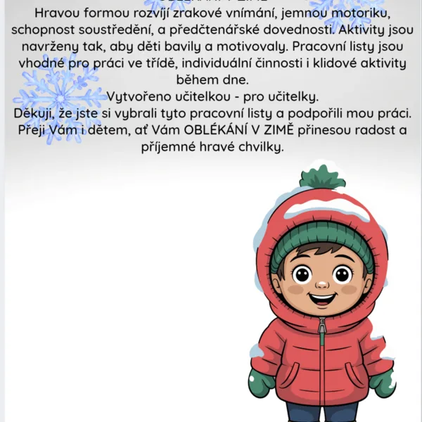 Oblékání v zimě 1