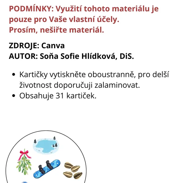 Zimní postřehovka 1