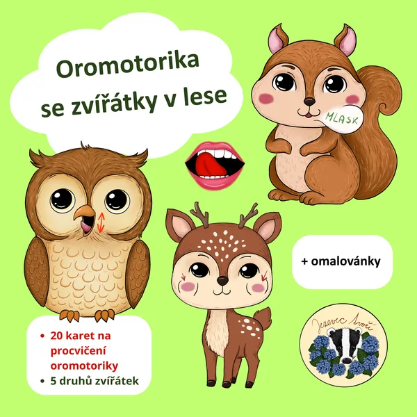 Oromotorika se zvířátky v lese  1