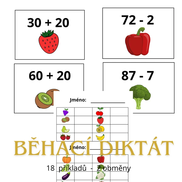 Běhací diktát 1