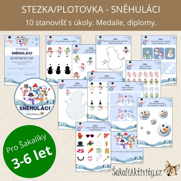  Plotovka/stezka - Sněhuláci  1