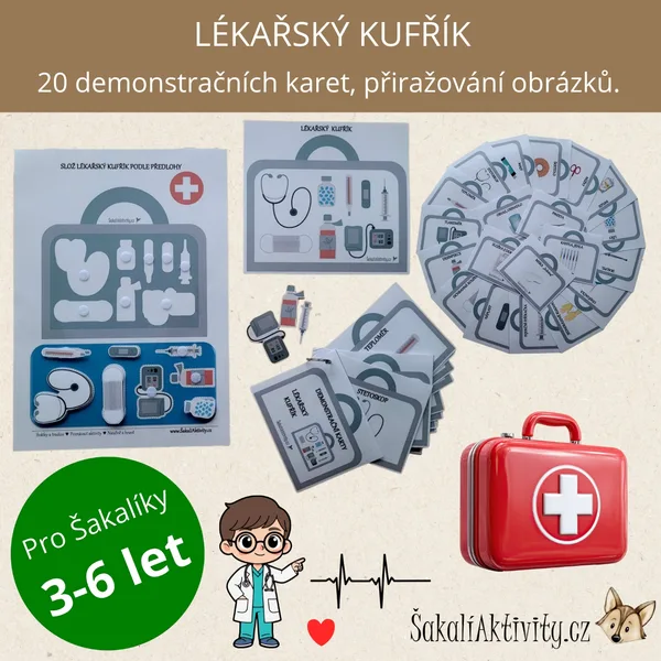 LÉKAŘSKÝ KUFŘÍK - skládání a demonstrační karty 1