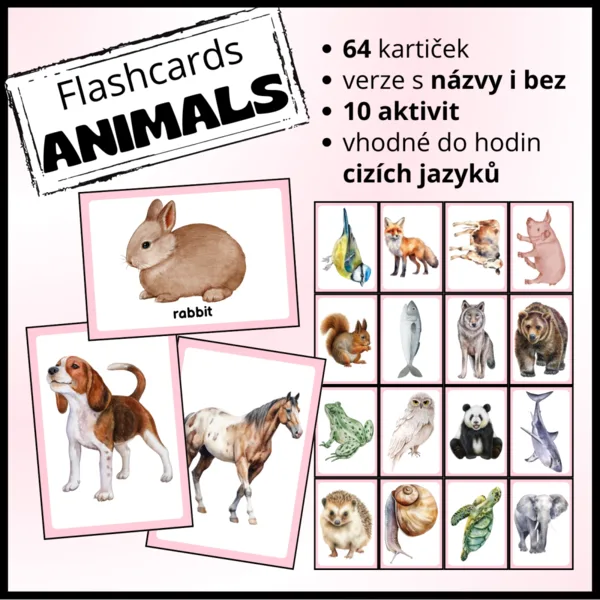 Animals - flashcards a 10 aktivit do výuky 1