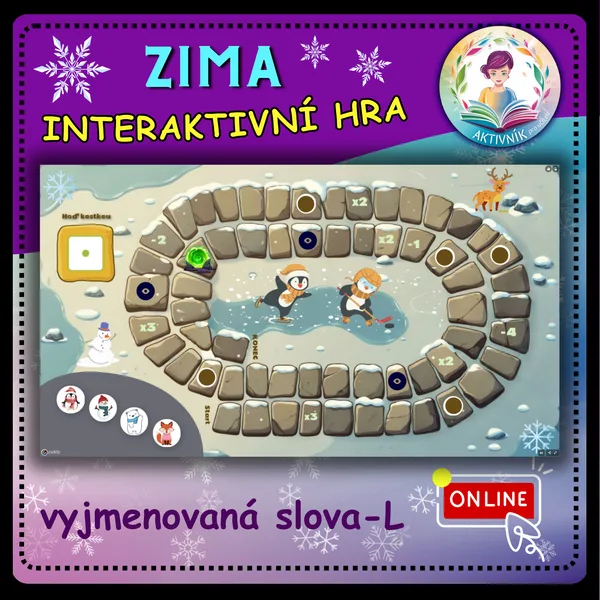 ZIMA-INTERAKTIVNÍ HRA (VYJMENOVANÁ SLOVA PO L) 1