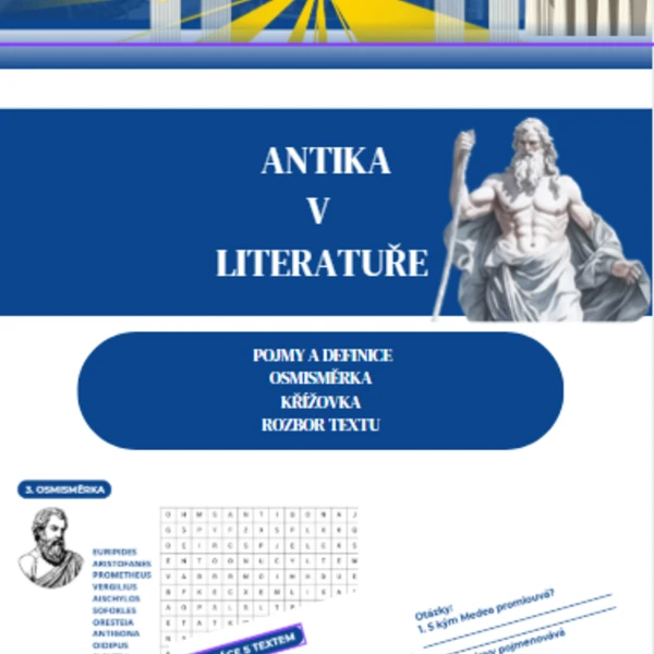 Antika – Řecko a Řím: Práce s textem, rozbory a zábavná cvičení 1