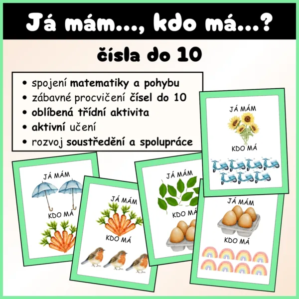Já mám, kdo má - představa čísel do 10 1