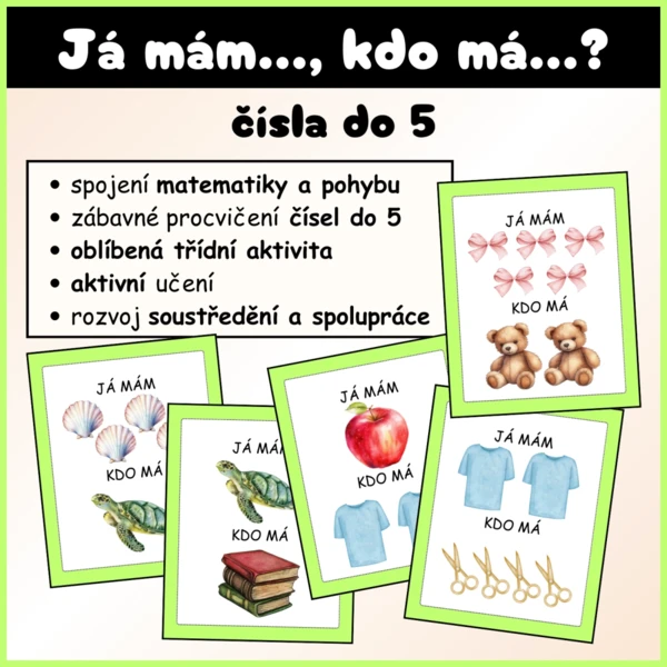 Já mám, kdo má - představa čísel do 5 1