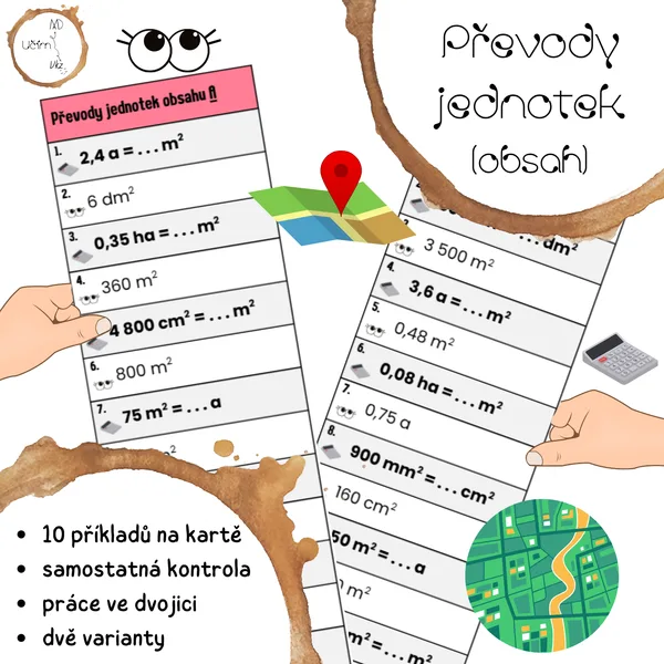 Převody jednotek obsahu - AB karty 1