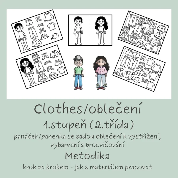Clothes (oblečení) - vystřihovánky  1