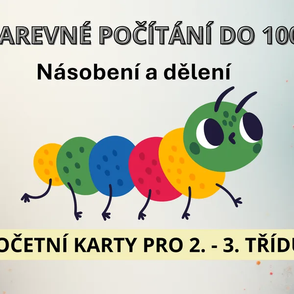 Barevné počítání do 100 - násobení a dělení 1