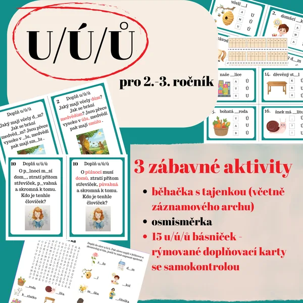 u/ů/ú - procvičování 1