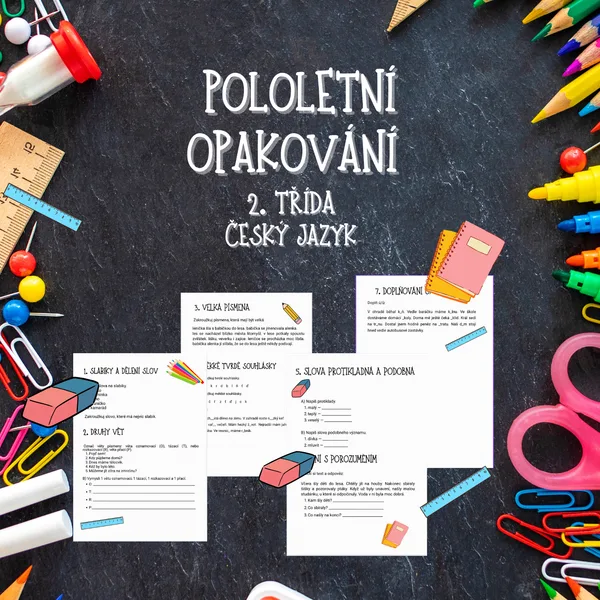 Pololetní opakování 2. třídy z českého jazyka 1