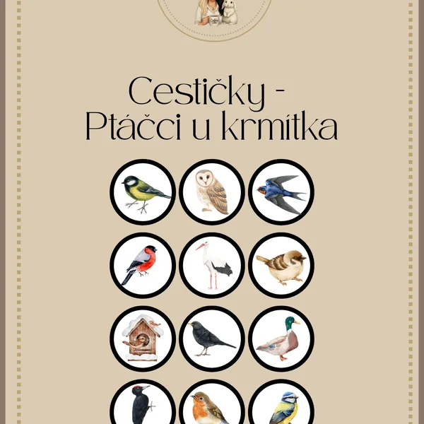Cestičky - Ptáčci u krmítka 1