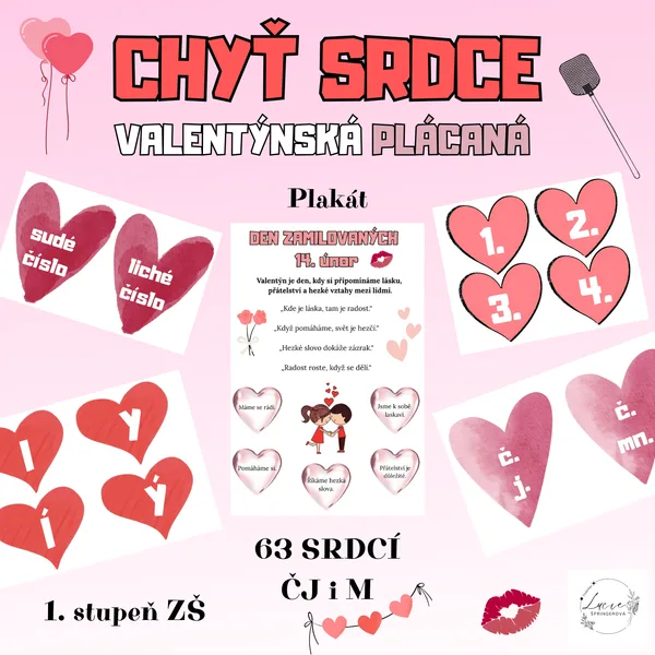 CHYŤ SRDCE - valentýnská plácaná 1