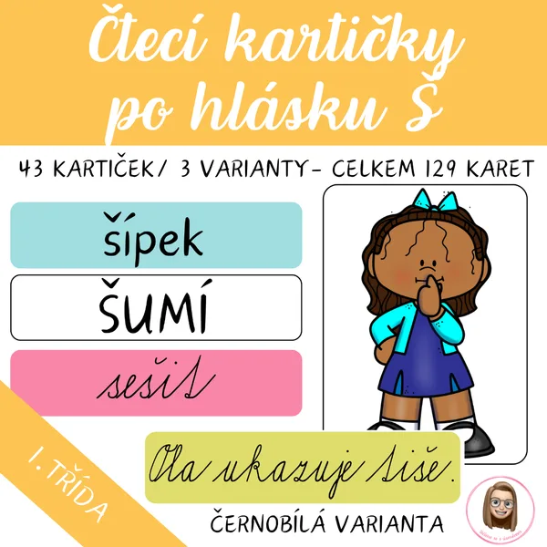 Čtecí kartičky po hlásku Š 1