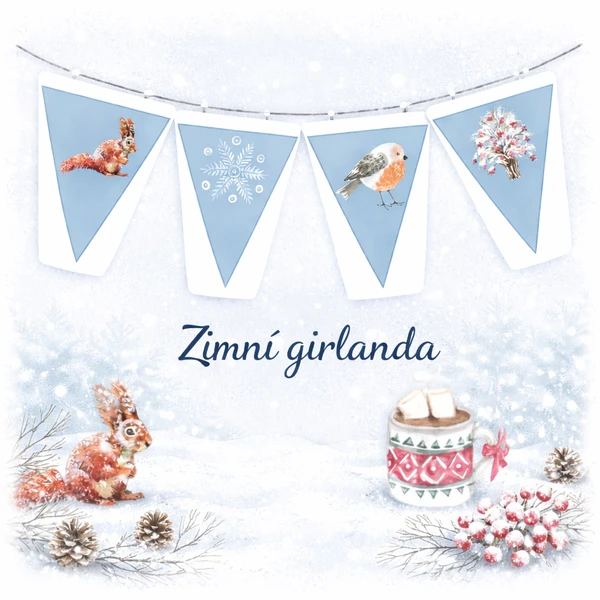 Zimní girlanda 1