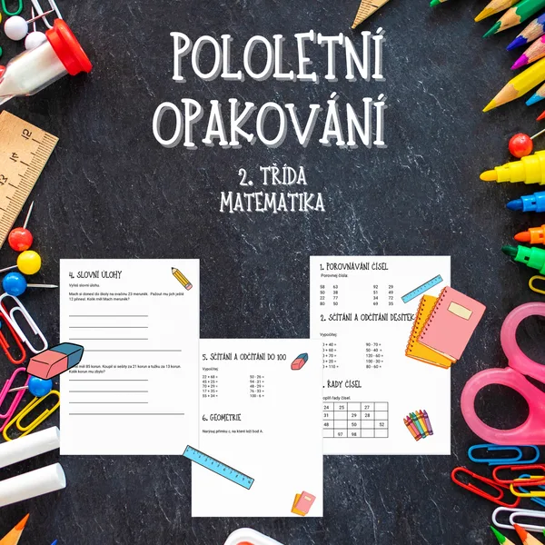 Pololetní opakování 2. třídy z matematiky 1